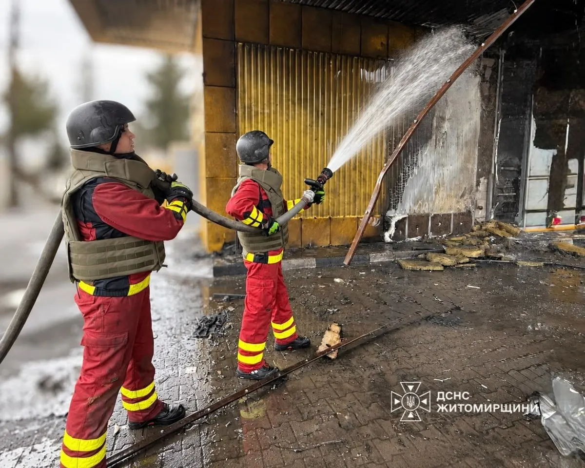 Атаки на Житомирщині: двоє загиблих, пошкоджено АЗС, підприємство та магазин