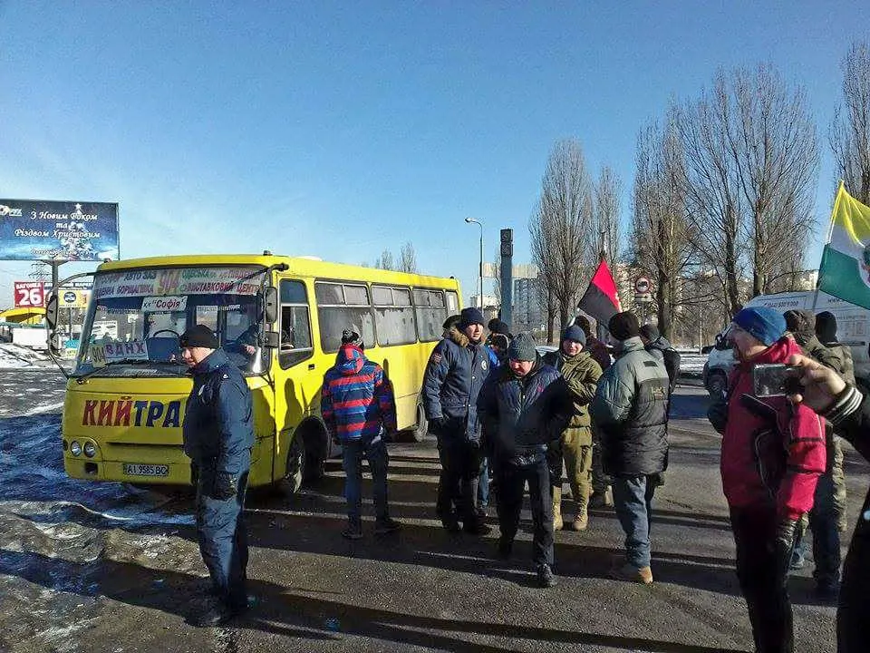 Мешканці Борисполя долучилися до протесту проти підвищення цін на проїзд
