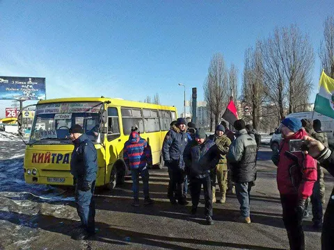 Мешканці Борисполя долучилися до протесту проти підвищення цін на проїзд