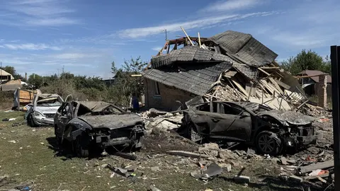 Наслідки атаки РФ у Бориспільському районі: зруйновані будинки та пожежі
