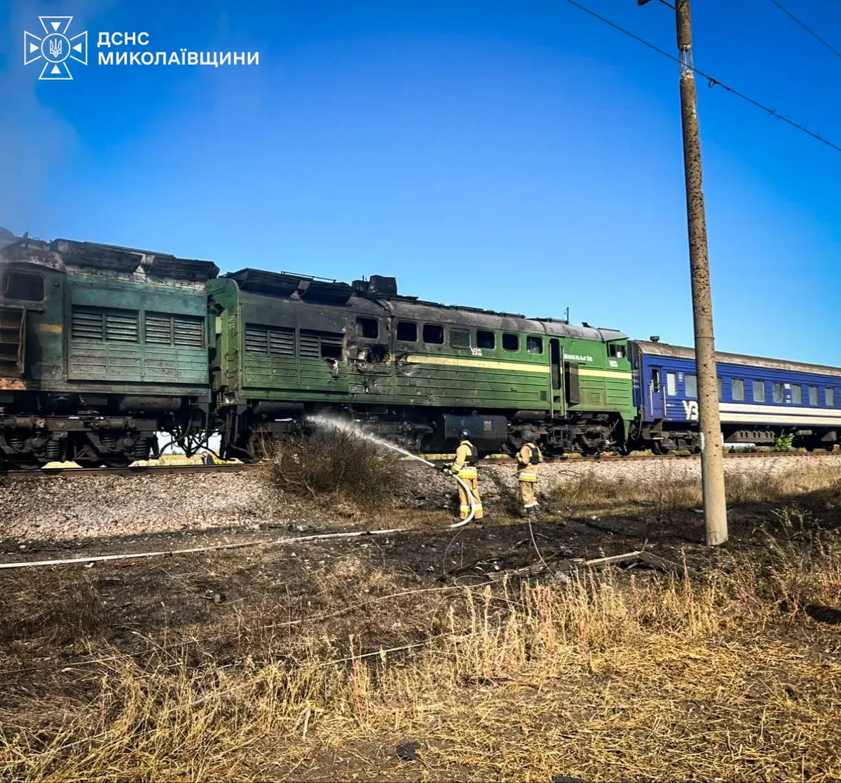 Три удари по потягу «Київ — Миколаїв»: 168 пасажирів евакуювали без постраждалих