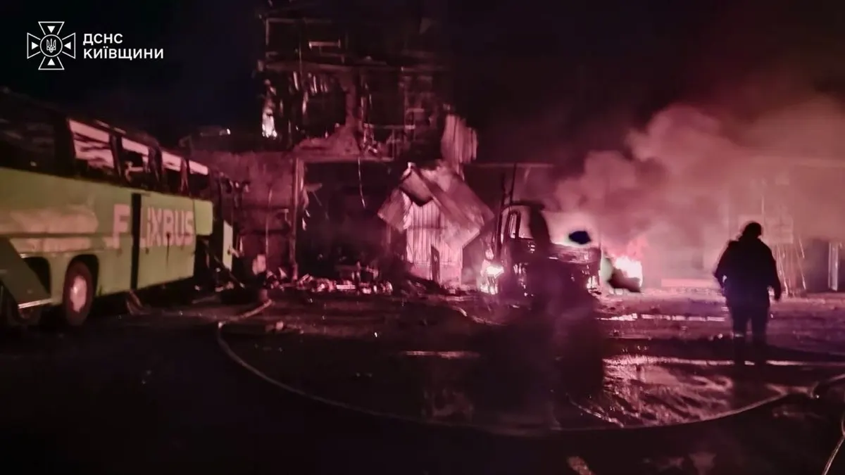 На Київщині внаслідок обстрілу пошкоджено 34 об'єкти в п'яти районах