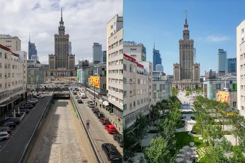 У Варшаві завершили реконструкцію двох центральних вулиць: що змінилося