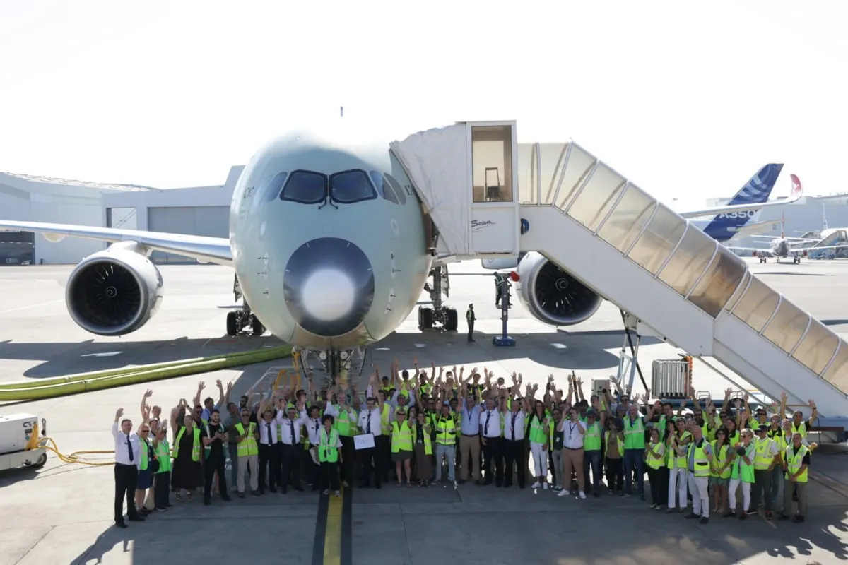 Airbus A350 побив рекорд: 24 години без посадки з Австралії до Франції