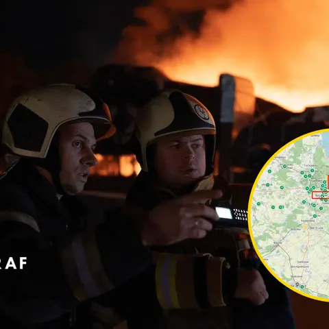 У Києві та Полтаві погіршилась якість повітря через пожежі після атак