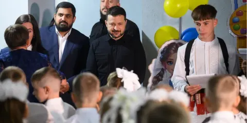 У відбудованій школі на Київщині перший урок провели в укритті