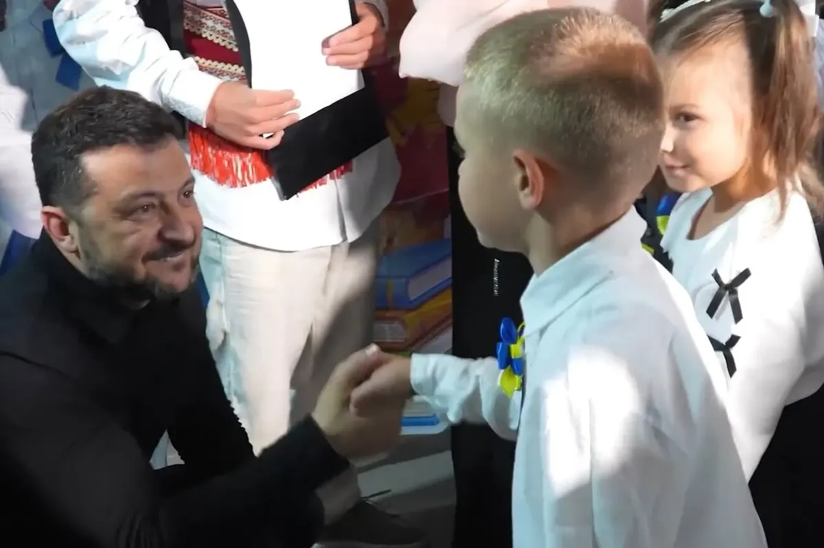 Зеленський відвідав відбудовану школу на Київщині у День знань