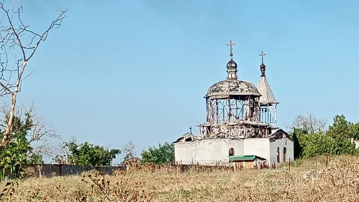 У Дар’ївці на Херсонщині російські війська зруйнували храм Різдва Богородиці