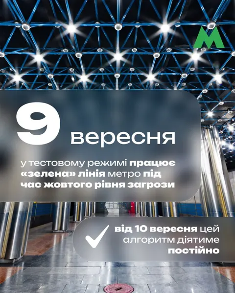 У Києві тестують рух метро через Південний міст під час тривог