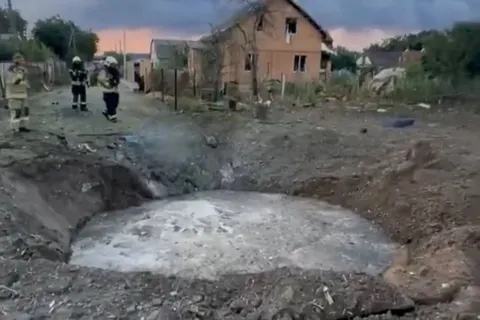 Нічна атака на Київщину: біля сіл утворилася вирва від балістики