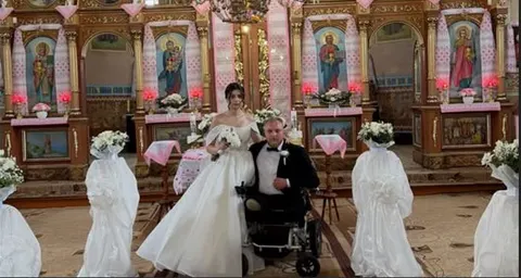 Ветеран «КОРДу» Тарас Левкович повінчався з Вікторією на Львівщині