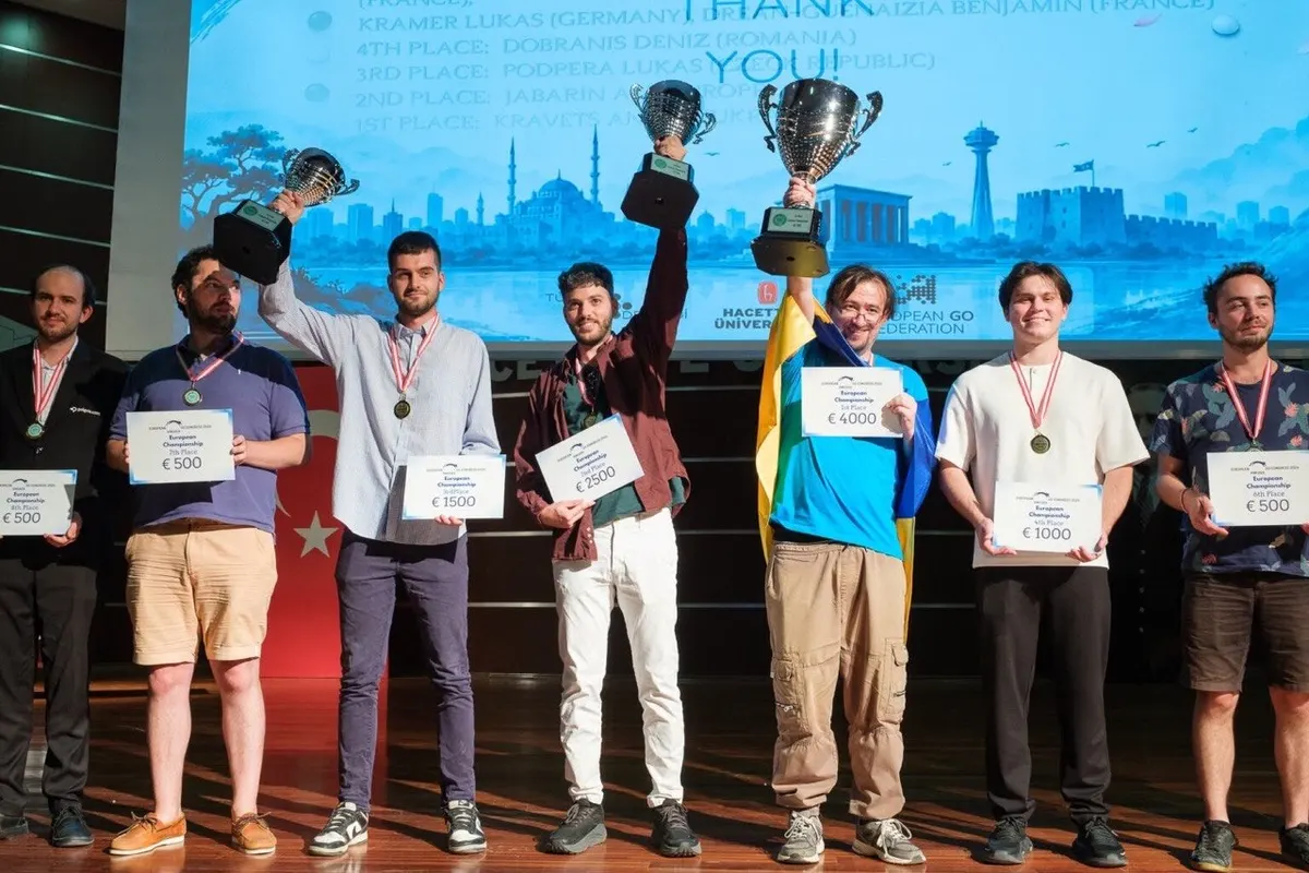 Українські гравці в го вперше в історії вибороли три «золота» чемпіонату Європи