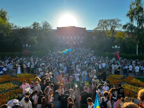 У Києві пройшла хода на підтримку ексміністра оборони Федорова