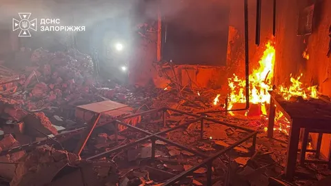 Удар безпілотниками по Запоріжжю: загиблий та семеро поранених