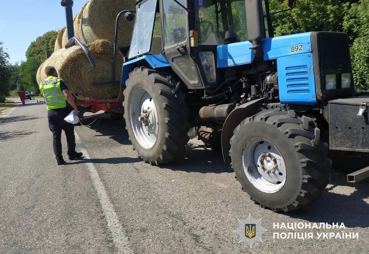 На Обухівщині пʼяний тракторист смертельно травмував 6-річну велосипедистку